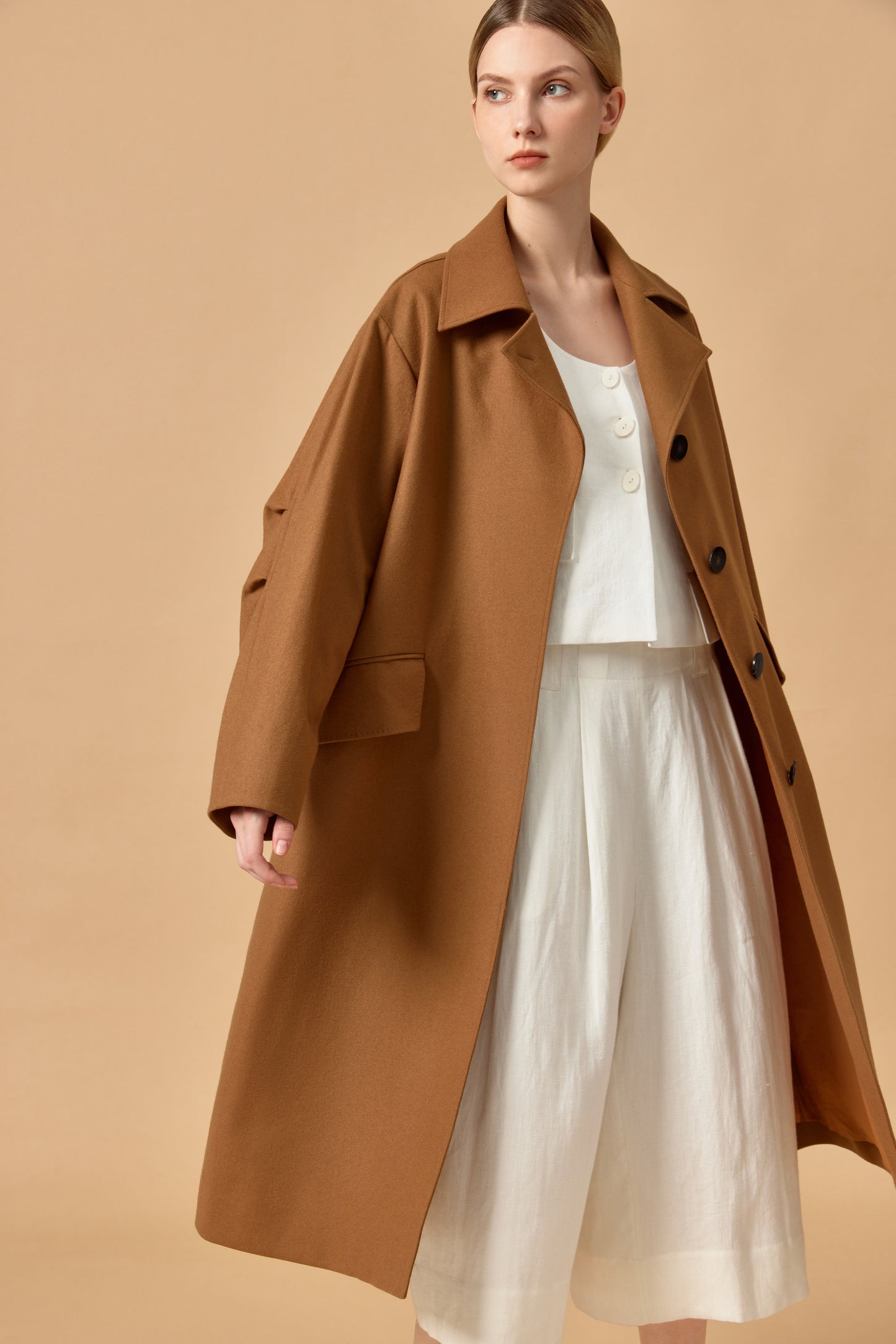 Basic Loden Trench Coat