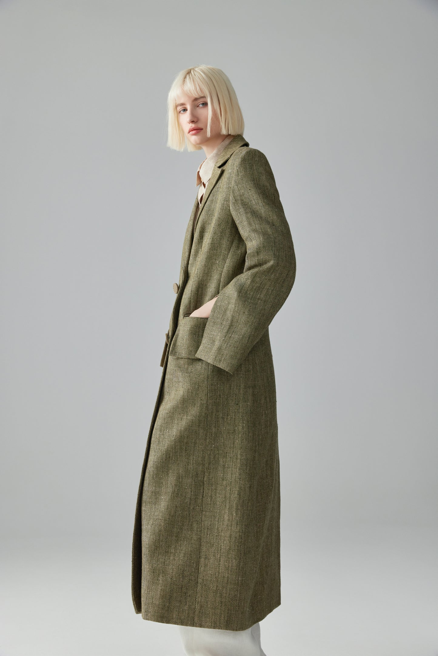 Linen Trench Coat
