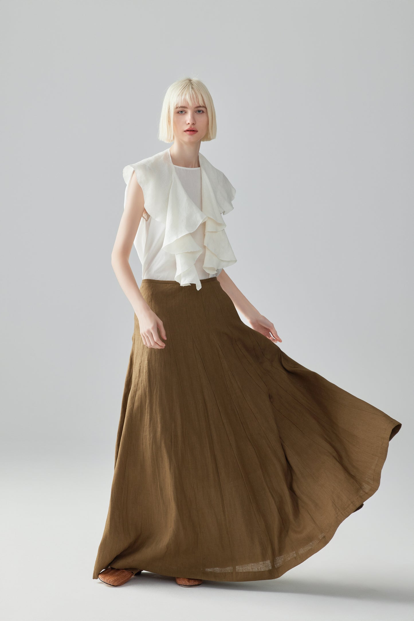 Long Linen Skirt