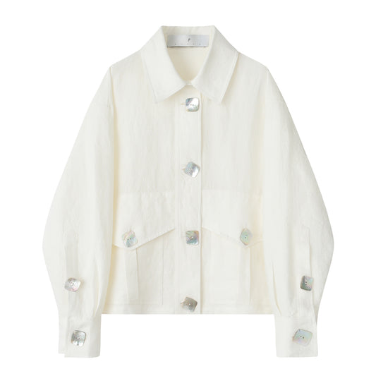 White Linen Jacket