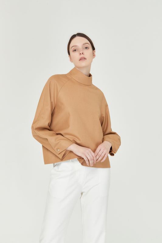 Loden High Neck Top