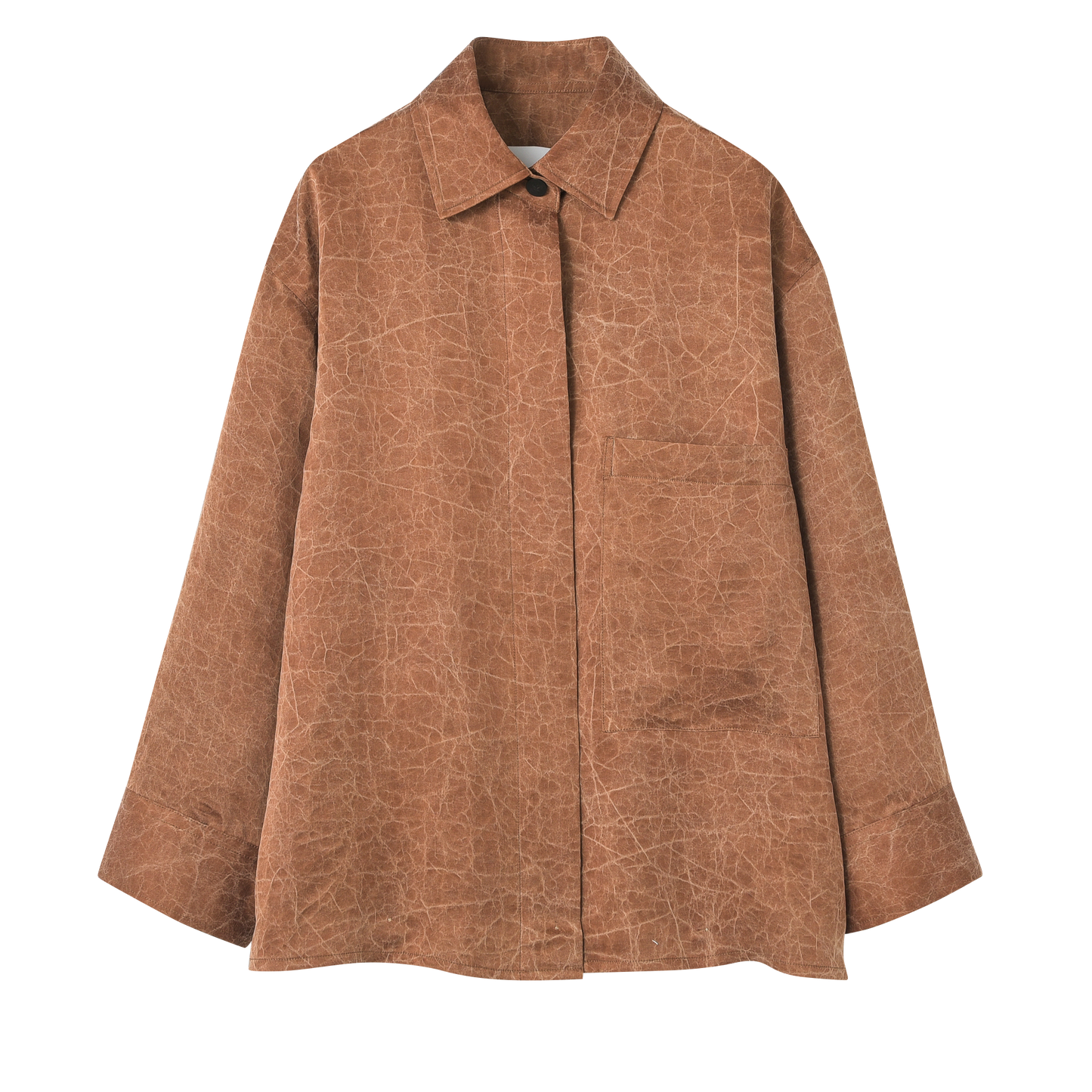 Brown Tea Silk Shirt