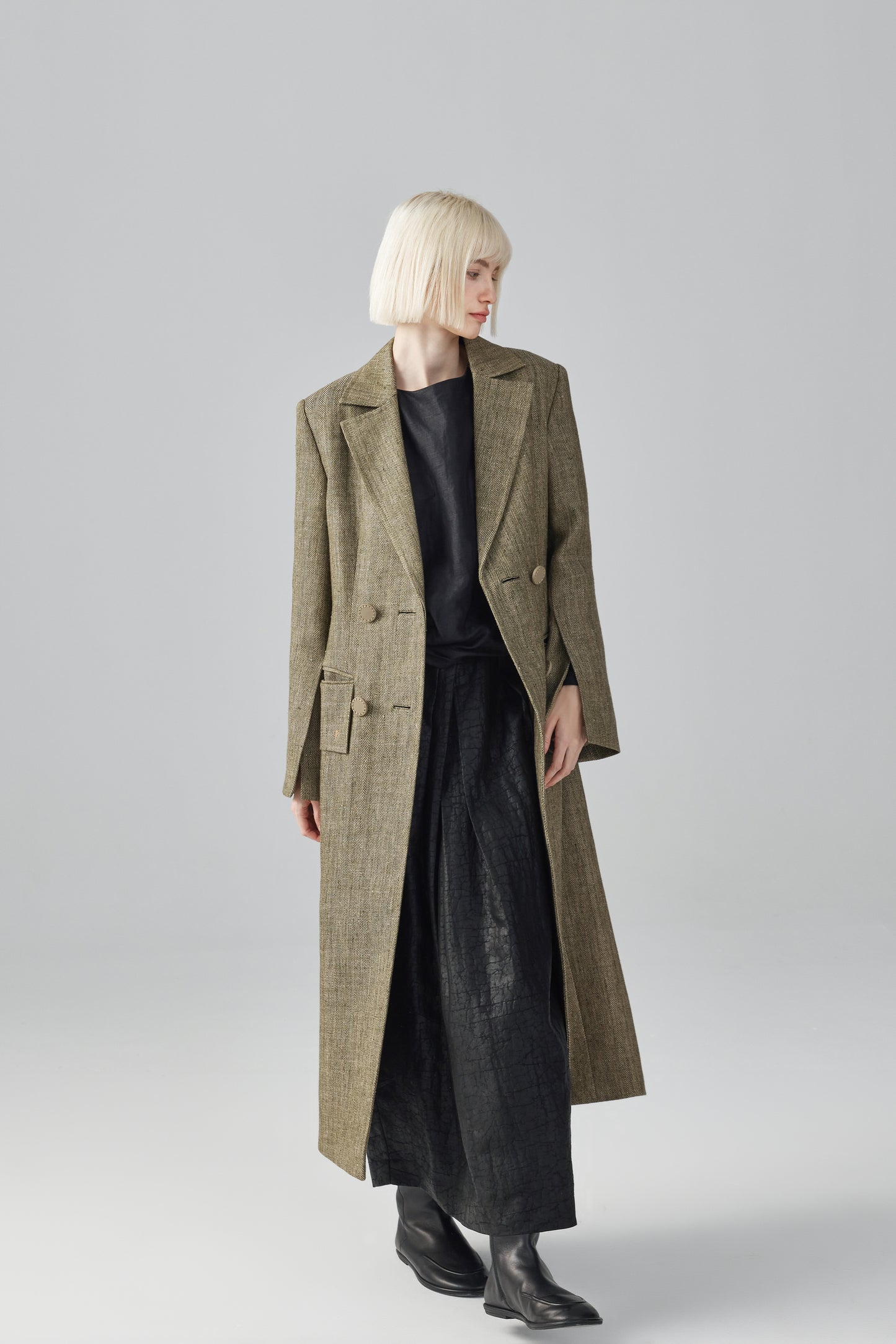 Linen Trench Coat