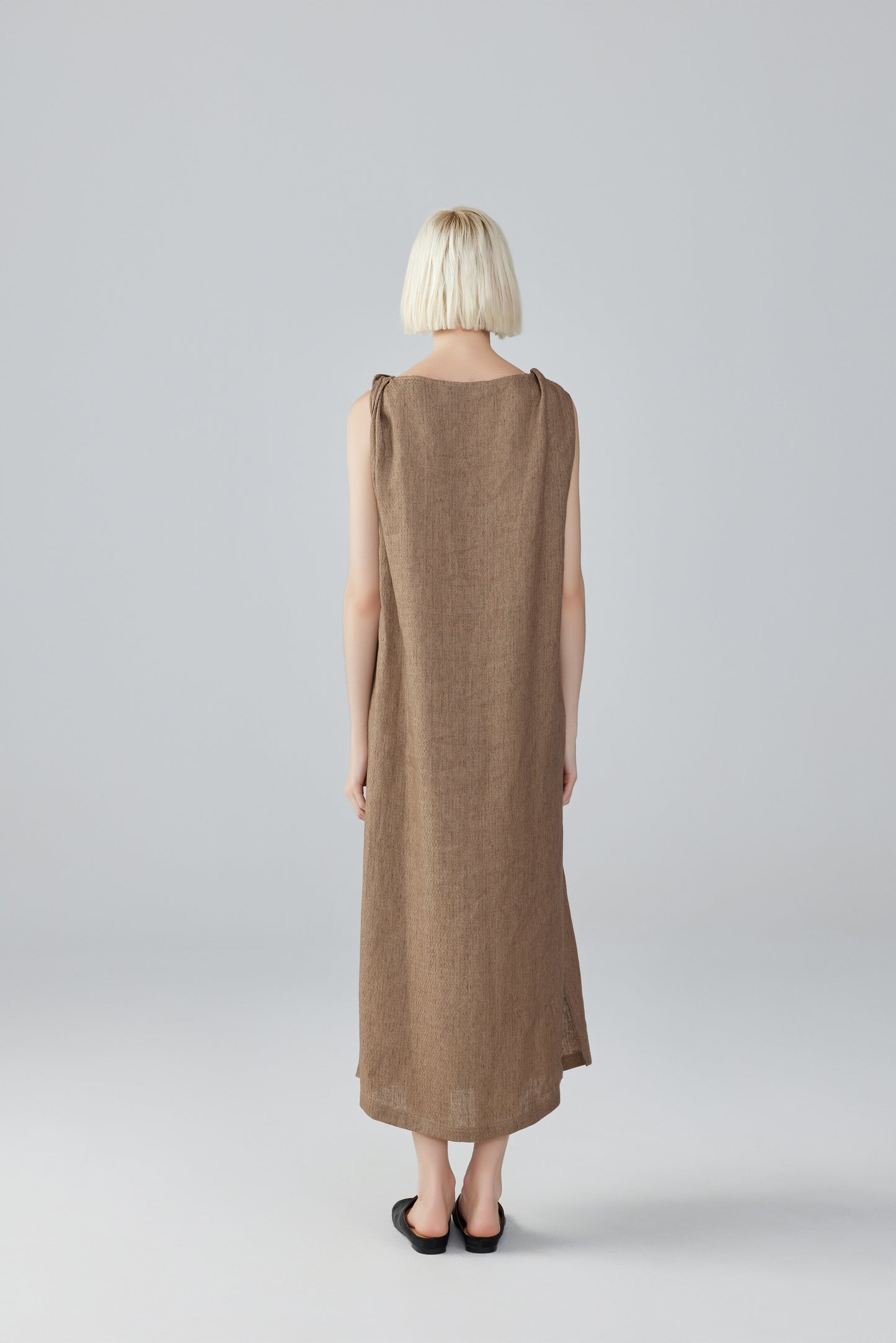 Sleeveless Linen Dress