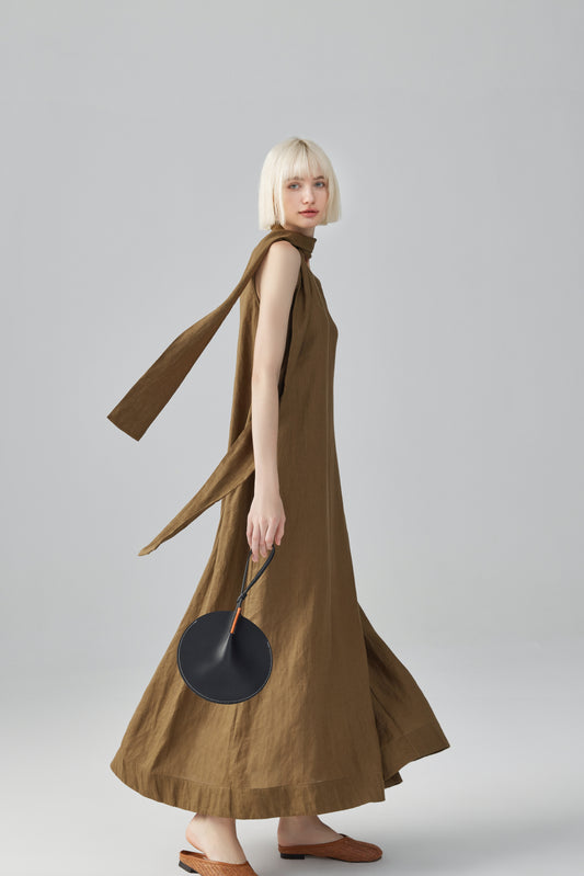 Sleeveless Linen Dress