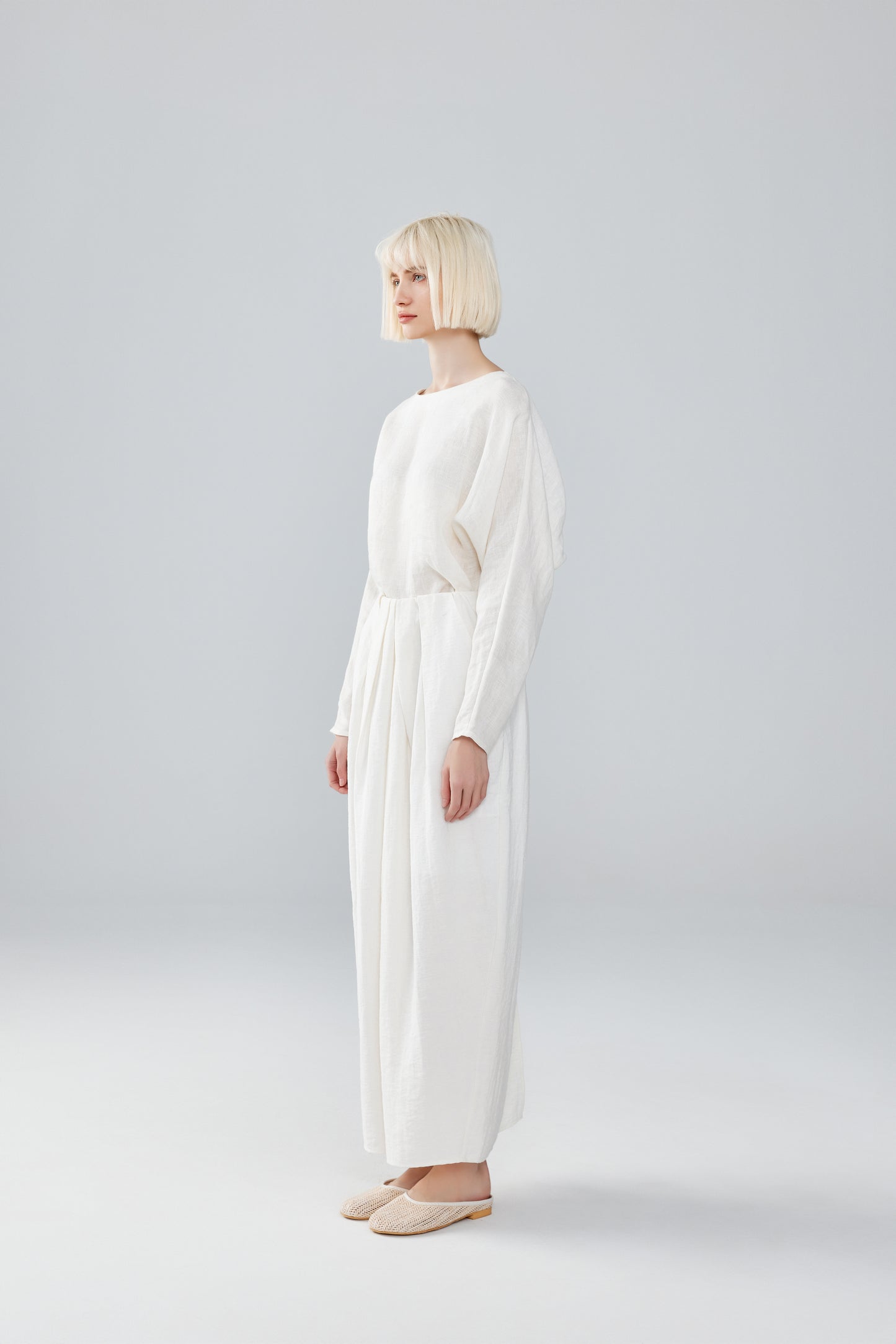 White Linen Top