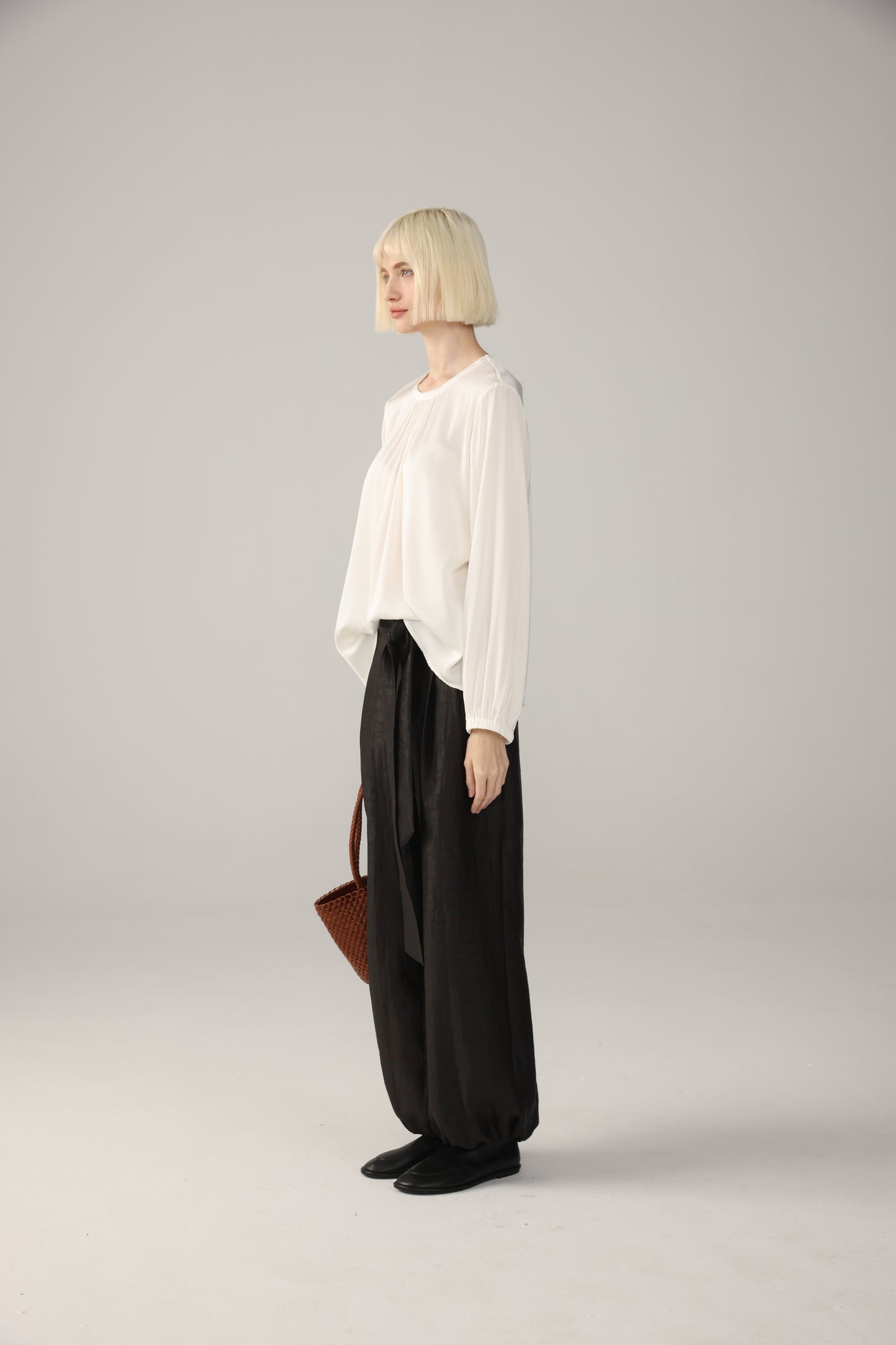 White Silk Blouse