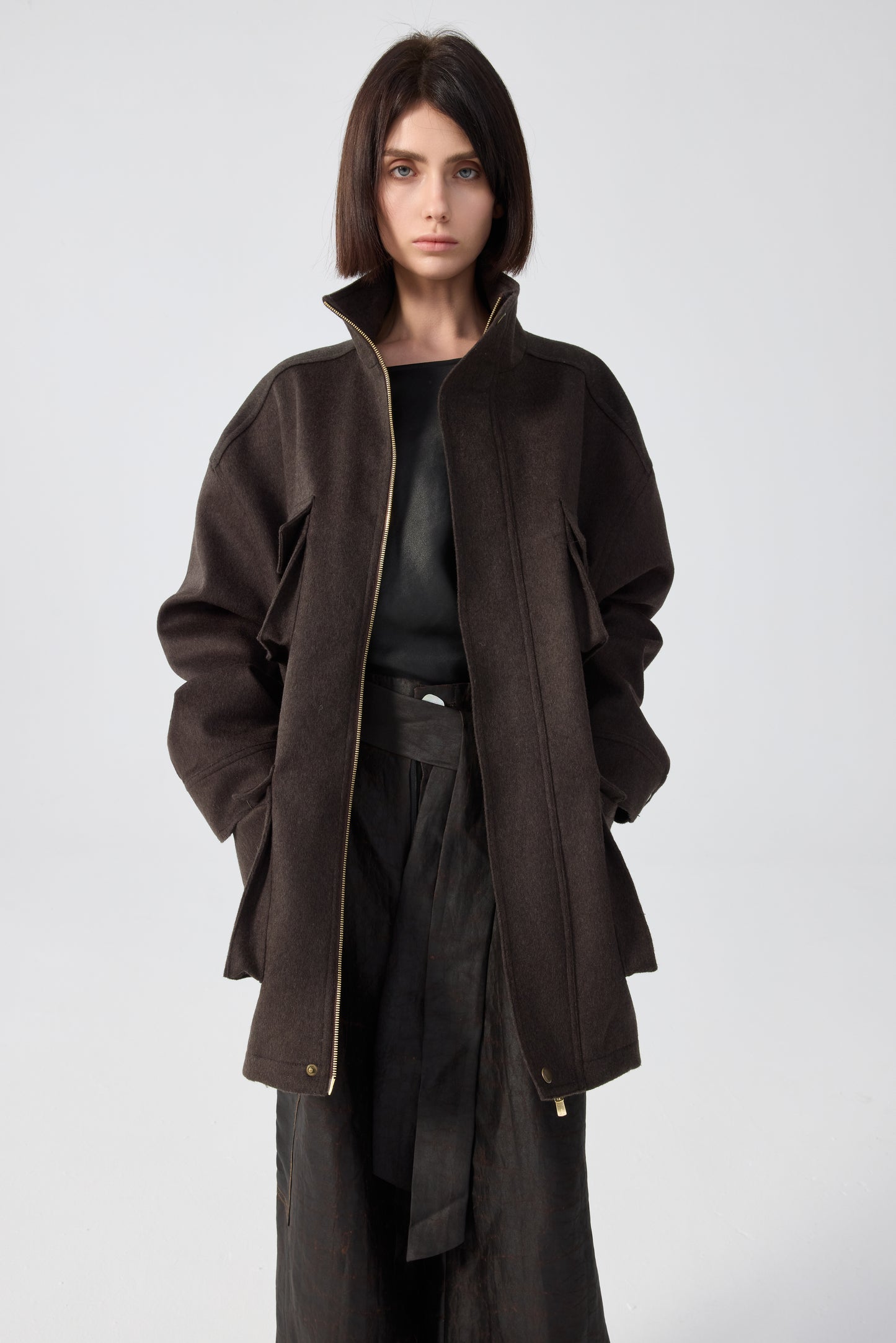 GEFINO LODEN JACKET- BROWN