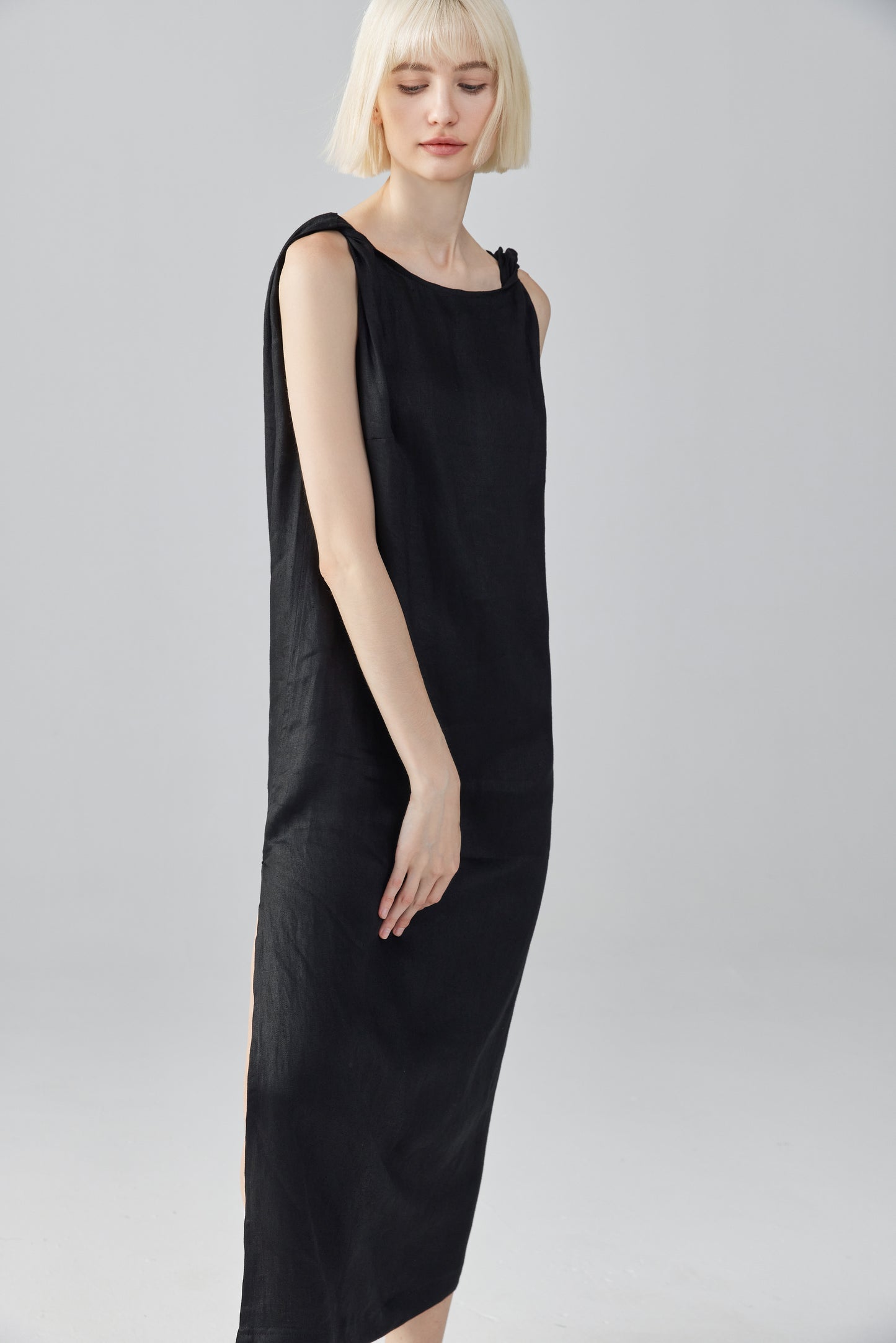 Sleeveless Linen Dress