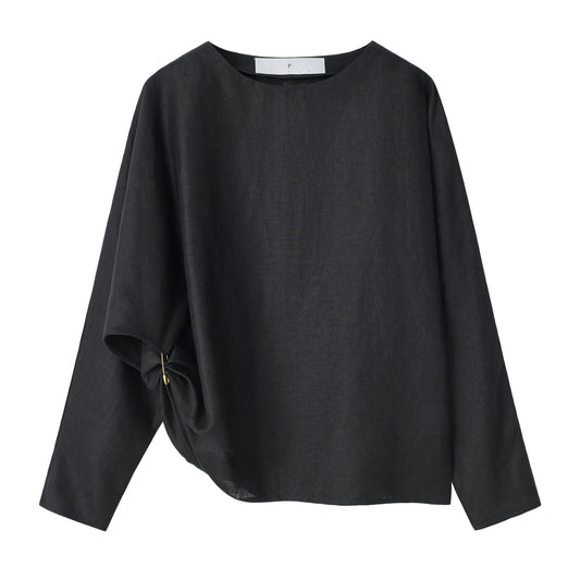 Black Linen Top
