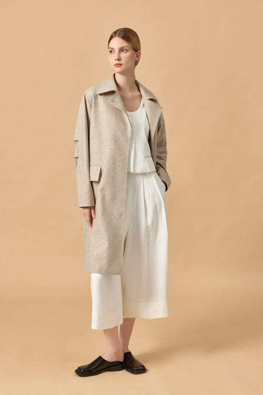 Basic Loden Trench Coat