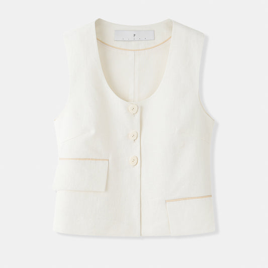 Linen vest