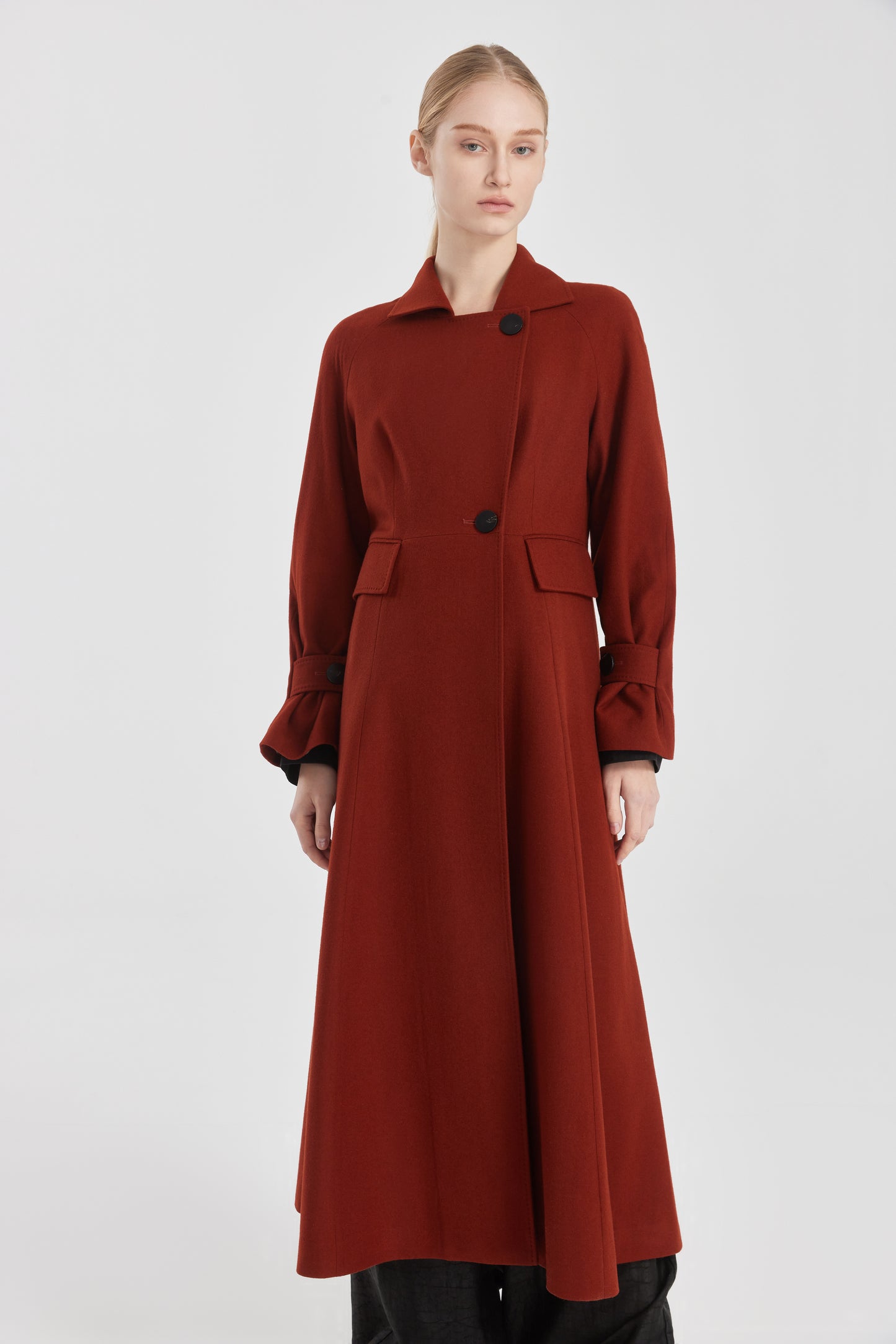 Long Loden Trench Coat