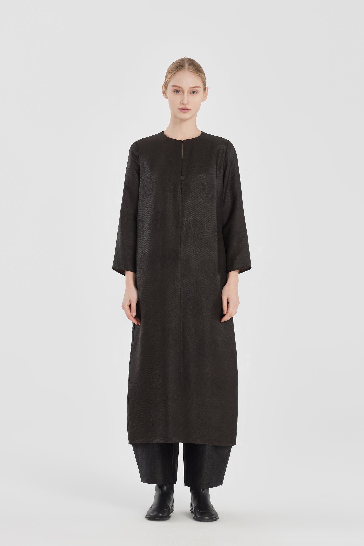 Long Tea silk Dress