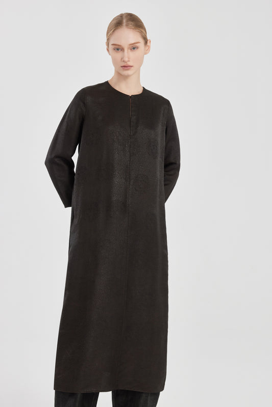 Long Tea silk Dress