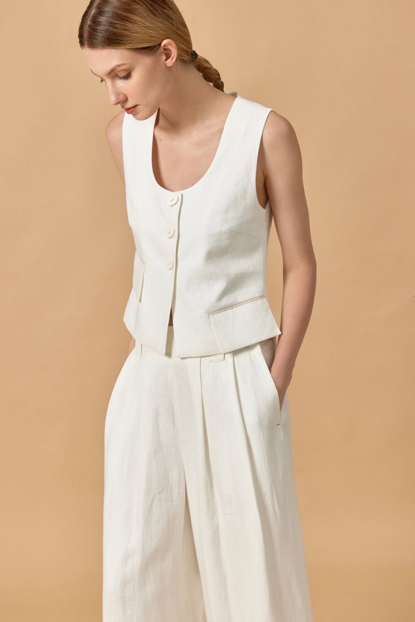 Linen vest